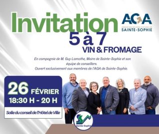 5 à 7 avec nos élus