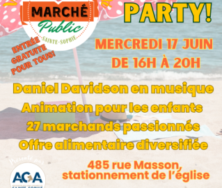 Marché Public 20 juin 2027 BEACH PARTY
