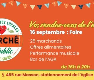 Marché Public 16 septembre Foire/Trad