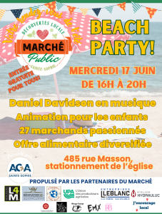 Marché Public 20 juin 2027 BEACH PARTY Marché Public 20 juin 2027 BEACH PARTY
