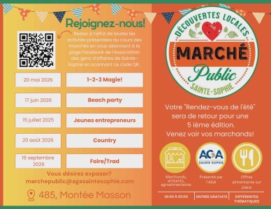 Inscription au Marché public 2026 Inscription au Marché public 2026