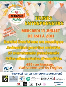 Marché Public 15 juillet Jeunes Entrepreneurs Marché Public 15 juillet Jeunes Entrepreneurs
